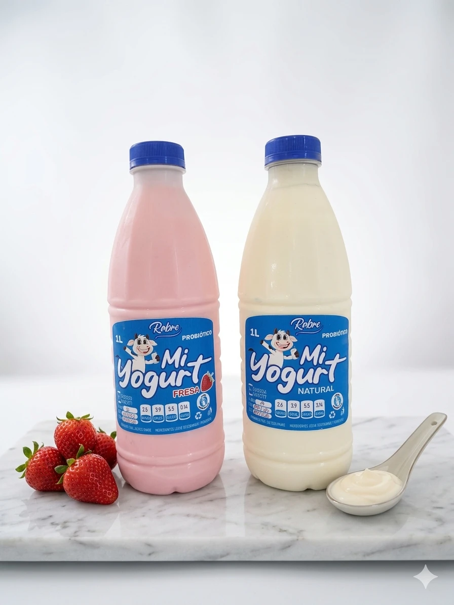 Yogurt Rabre 1L | Natural Sin Azúcar o Fresa | Elige Tu Variante's foto | Havana Láctea |  BizneCubano